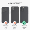 Kalibri iPhone 15 Pro Max Θήκη Σιλικόνης Rubberized TPU - Black 