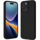 Kalibri iPhone 15 Pro Max Θήκη Σιλικόνης Rubberized TPU - Black 
