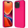 Kalibri iPhone 15 Pro Max Θήκη Σιλικόνης Rubberized TPU - Neon Pink