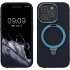 Kalibri iPhone 15 Pro Θήκη Σιλικόνης με MagSafe / Stand - Dark Blue