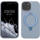 Kalibri iPhone 15 Θήκη Σιλικόνης με MagSafe / Stand - Light Blue