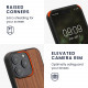 KW iPhone 15 Pro Θήκη από Φυσικό Ξύλο με Πλαίσιο Σιλικόνης και Λουράκι - Dark Brown