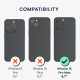 KW iPhone 15 Pro Max Θήκη Σιλικόνης Rubber TPU με MagSafe - Black