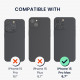 KW iPhone 15 Pro Max Σκληρή Θήκη με Υποδοχή για Κάρτες - Clear