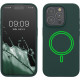 KW iPhone 15 Pro Θήκη Σιλικόνης Rubber TPU με MagSafe - Moss Green