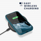 KW iPhone 15 Pro Θήκη Σιλικόνης Rubber TPU με MagSafe - Petrol Matte