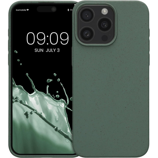 Kalibri iPhone 15 Pro Max Θήκη Σιλικόνης TPU με Ανακυκλώσιμο και Βιοδιασπώμενο Υλικό - Fir Green