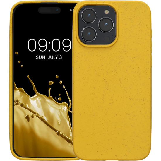 Kalibri iPhone 15 Pro Max Θήκη Σιλικόνης TPU με Ανακυκλώσιμο και Βιοδιασπώμενο Υλικό - Yellow