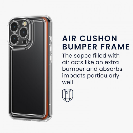 KW iPhone 15 Pro Max Air Cushion Θήκη Σιλικόνης TPU - Διάφανη