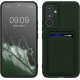 KW Samsung Galaxy A54 5G Θήκη Σιλικόνης TPU με Υποδοχή για Κάρτα - Dark Green