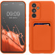 KW Samsung Galaxy A54 5G Θήκη Σιλικόνης TPU με Υποδοχή για Κάρτα - Orange