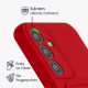 KW Samsung Galaxy A54 5G Θήκη Σιλικόνης TPU με Υποδοχή για Κάρτα - Red
