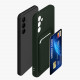 KW Samsung Galaxy A34 5G Θήκη Σιλικόνης TPU με Υποδοχή για Κάρτα - Dark Green