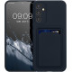 KW Samsung Galaxy A34 5G Θήκη Σιλικόνης TPU με Υποδοχή για Κάρτα - Dark Blue