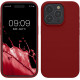 KW iPhone 15 Pro Max Θήκη Σιλικόνης Rubberized TPU - Rhubarb Red