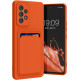 KW Samsung Galaxy A53 5G Θήκη Σιλικόνης TPU με Υποδοχή για Κάρτα - Orange