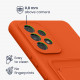 KW Samsung Galaxy A53 5G Θήκη Σιλικόνης TPU με Υποδοχή για Κάρτα - Orange