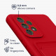 KW Samsung Galaxy A53 5G Θήκη Σιλικόνης TPU με Υποδοχή για Κάρτα - Red
