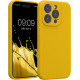 KW iPhone 15 Pro Θήκη Σιλικόνης Rubberized TPU - Bright Yellow