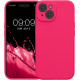 KW iPhone 15 Θήκη Σιλικόνης Rubberized TPU - Neon Pink