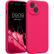 KW iPhone 15 Θήκη Σιλικόνης Rubberized TPU - Neon Pink