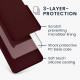KW Samsung Galaxy A15 4G / A15 5G Θήκη Σιλικόνης Rubberized TPU - Bordeaux Purple