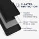 KW Samsung Galaxy A15 4G / A15 5G Θήκη Σιλικόνης Rubberized TPU - Black