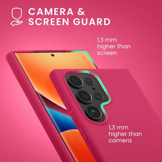KW Samsung Galaxy S24 Ultra Θήκη Σιλικόνης TPU - Neon Pink