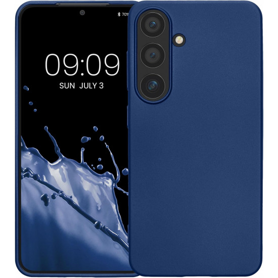 KW Samsung Galaxy S24 Θήκη Σιλικόνης TPU - Metallic Blue