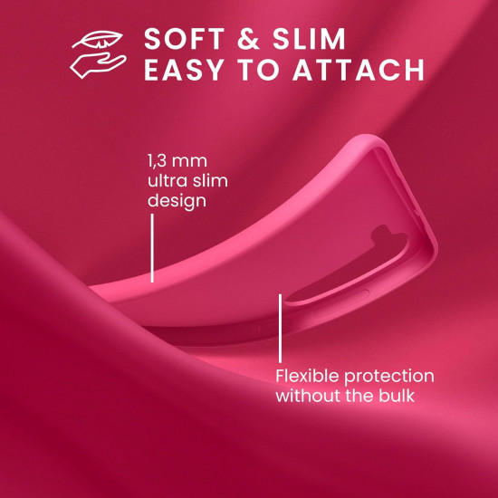 KW Samsung Galaxy S24+ Θήκη Σιλικόνης TPU - Neon Pink