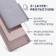 KW Samsung Galaxy S23 FE Θήκη Σιλικόνης Rubberized TPU - Nude Lilac