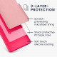 KW Samsung Galaxy S23 FE Θήκη Σιλικόνης Rubberized TPU - Neon Pink