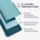 KW Samsung Galaxy S23 FE Θήκη Σιλικόνης Rubberized TPU - Petrol Matte