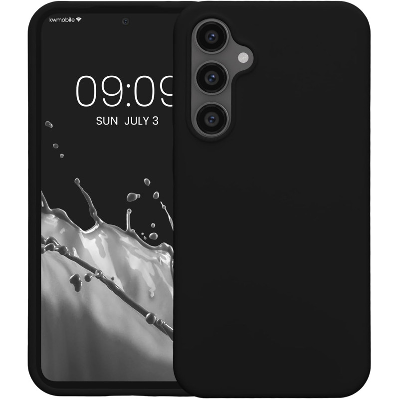 KW Samsung Galaxy S23 FE Θήκη Σιλικόνης Rubberized TPU - Black