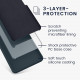 KW Xiaomi Redmi Note 13 Pro+ 5G Θήκη Σιλικόνης Rubberized TPU - Dark Slate