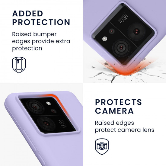 KW Xiaomi 13T / 13T Pro Rubberized TPU Θήκη Σιλικόνης - Lavender