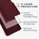 KW Xiaomi 13T / 13T Pro Rubberized TPU Θήκη Σιλικόνης - Bordeaux Purple