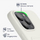 KW iPhone 15 Pro Max Θήκη Σιλικόνης TPU με Υποδοχή για Κάρτα - White