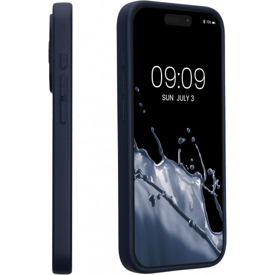 Kalibri iPhone 15 Pro Θήκη Σιλικόνης TPU με Ανακυκλώσιμο και Βιοδιασπώμενο Υλικό - Dark Blue