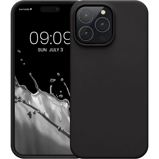 KW iPhone 14 Pro Max Θήκη Σιλικόνης Rubberized TPU - Matte Black