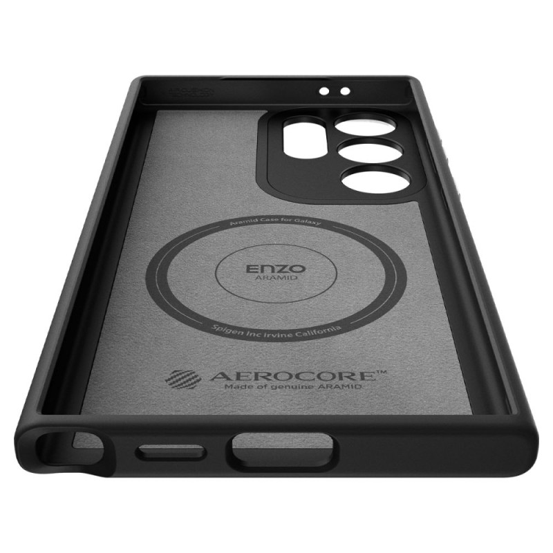 Spigen Samsung Galaxy S24 Ultra Enzo Aramid Mag Σκληρή Θήκη Aramid Fiber με MagSafe - Matte Black Spigen Samsung Galaxy S24 Ultra Enzo Aramid Mag Σκληρή Θήκη Aramid Fiber με MagSafe - Matte Black