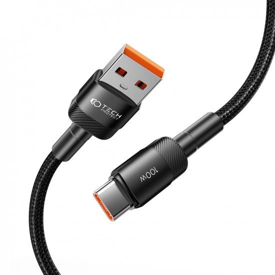 Tech-Protect UltraBoost Evo 100W 5A - Καλώδιο Δεδομένων και Φόρτισης USB to Type-C - 0,50m - Black