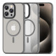 Tech-Protect iPhone 15 Pro MagMat 2 - Σκληρή Θήκη με Πλαίσιο Σιλικόνης και MagSafe - Matte Titanium / Ημιδιάφανη