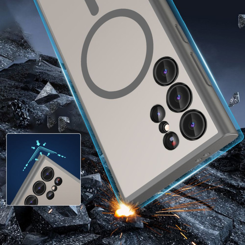Tech-Protect Samsung Galaxy S24 Ultra MagMat Σκληρή Θήκη με Πλαίσιο Σιλικόνης και MagSafe - Matte Titanium Tech-Protect Samsung Galaxy S24 Ultra MagMat Σκληρή Θήκη με Πλαίσιο Σιλικόνης και MagSafe - Matte Titanium