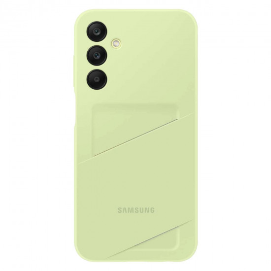 Samsung Card Slot Cover Samsung Galaxy A25 5G Θήκη Σιλικόνης με Υποδοχή για Κάρτα - Lime - EF-OA256TMEGWW