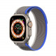 Dux Ducis Λουράκι Apple Watch 2 / 3 / 4 / 5 / 6 / 7 / 8 / 9 / SE - 38 / 40 / 41 mm YJ Version Sport Velcro Λουράκι από Νάυλον - Blue / Grey