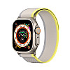 Dux Ducis Λουράκι Apple Watch 2 / 3 / 4 / 5 / 6 / 7 / 8 / 9 / SE - 38 / 40 / 41 mm YJ Version Sport Velcro Λουράκι από Νάυλον - Yellow / Beige