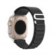 Dux Ducis Λουράκι Apple Watch 2 / 3 / 4 / 5 / 6 / 7 / 8 / 9 / SE - 38 / 40 / 41 mm GS Version Steel Buckle Sport Λουράκι από Νάυλον - Black