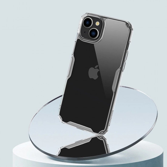 Nillkin iPhone 15 Pro Max Nature Pro - Σκληρή Θήκη με Πλαίσιο Σιλικόνης - Διάφανη