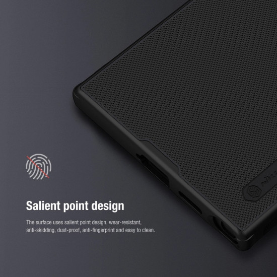 Nillkin Samsung Galaxy S24 Ultra Super Frosted Shield Pro Σκληρή Θήκη με Πλαίσιο Σιλικόνης - Black